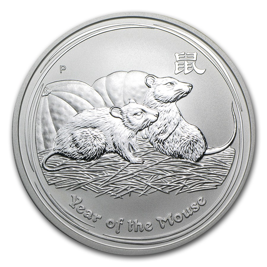 Silver Lunar Coin 2008 - Year of the Mouse - 1 oz | Silver Bullion